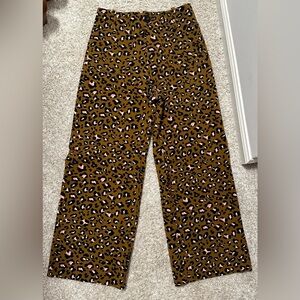 Maeve by Anthropologie Leopard Print Colette Pant 26